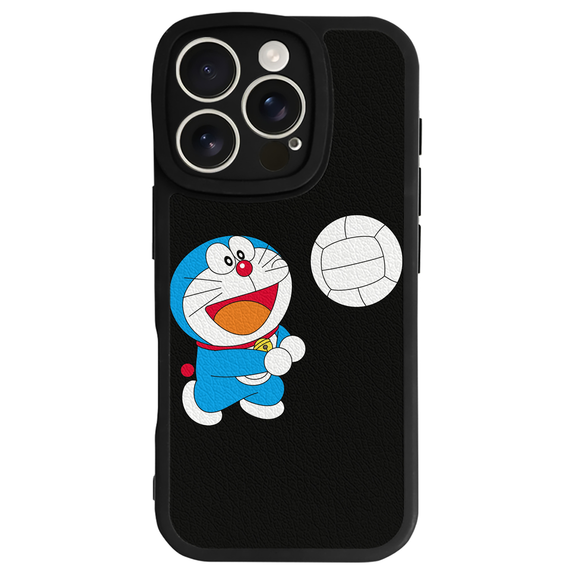 （画像用） ドラえもん Doraemon 【iPhone 16シリーズ対応】シリコンスマホケース（レザー調） 材質：シリコン